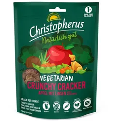 Christopherus 125g Vegetarian Crunchy Snack-Apfel Linsen Hundesnack Apfel & Linsen