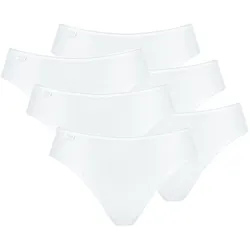 Sloggi Damen Tai, 6er Pack - 24/7 Microfibre, einfarbig weiß / 38