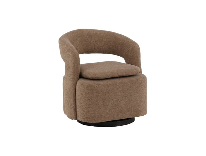 Design Sessel „Laurel“ Bouclé Beige VE DESIGN