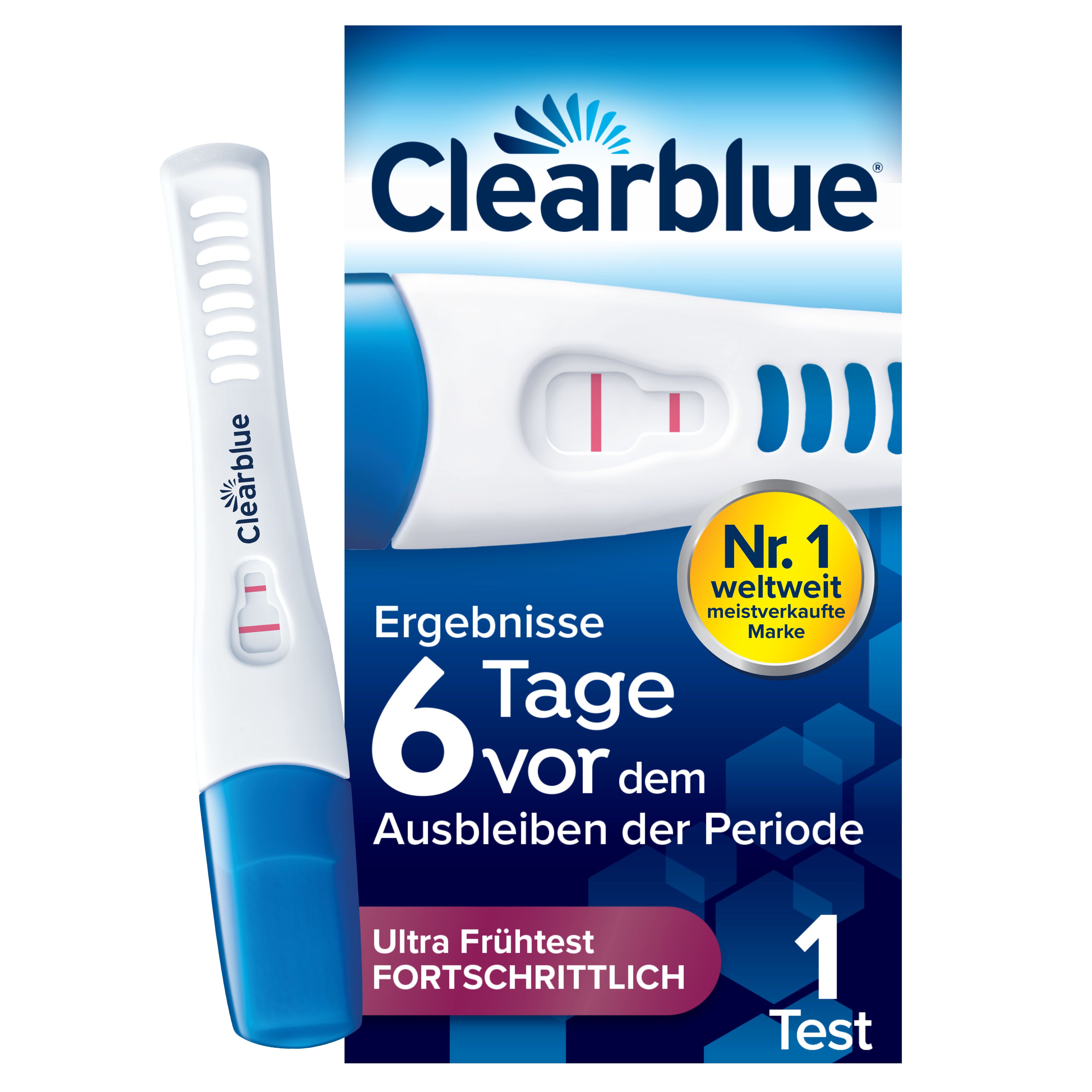 Clearblue Schwangerschaftst.6 Tage vor 2 Hormone 1 St Test