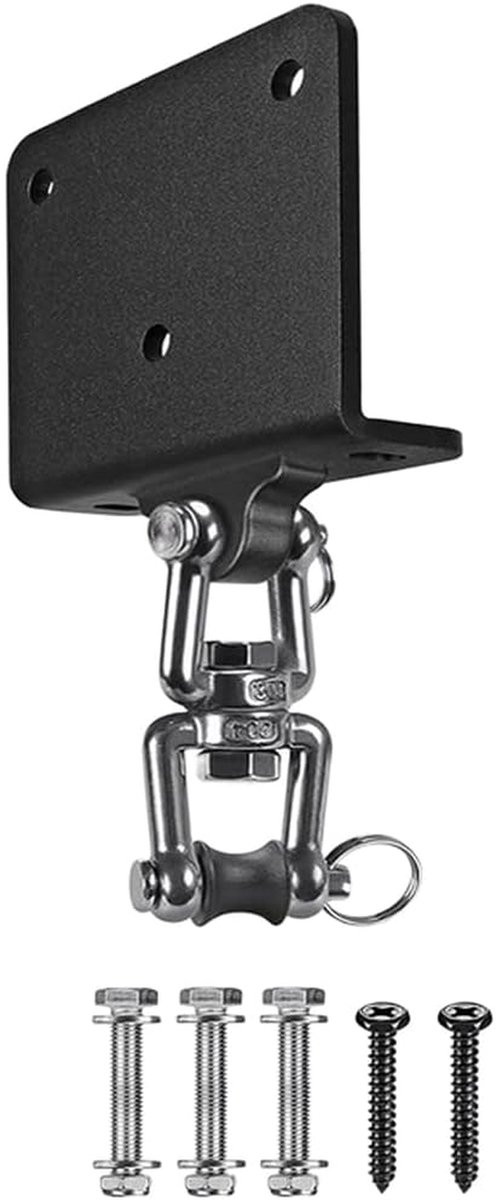 Zandzak Hanger Zwart - 360 Graden Draaibare Muurbeugel voor Bokszak - B/D/H: 14 x 11 x 4 cm