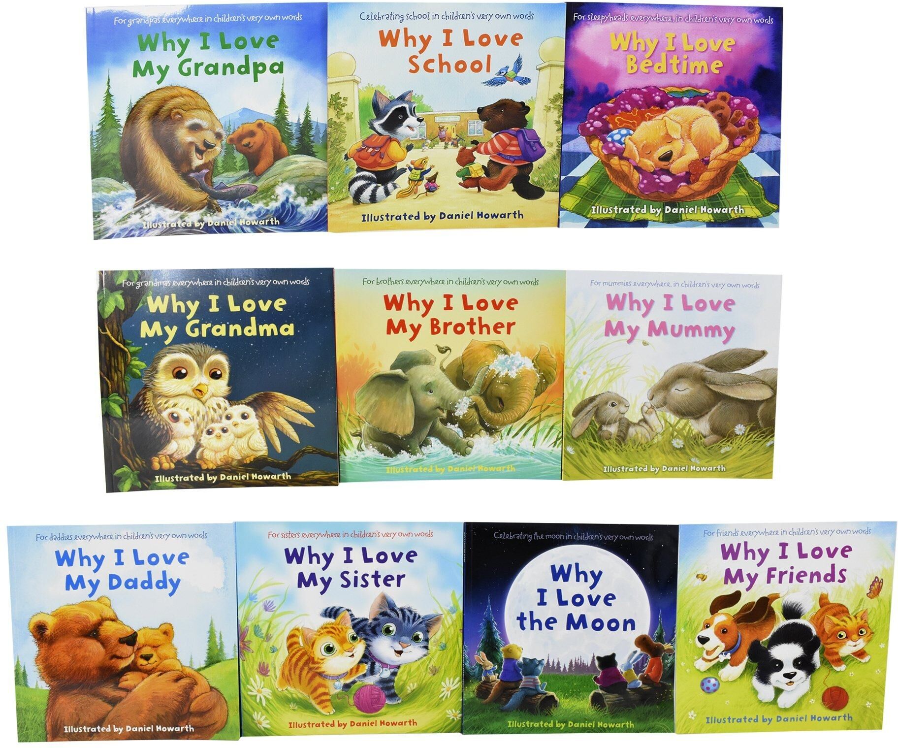 Why I Love My Family 10 Picture Books Children Collection Set By Daniel Howarth - Ages 3+ - Paperback HarperCollins Publishers