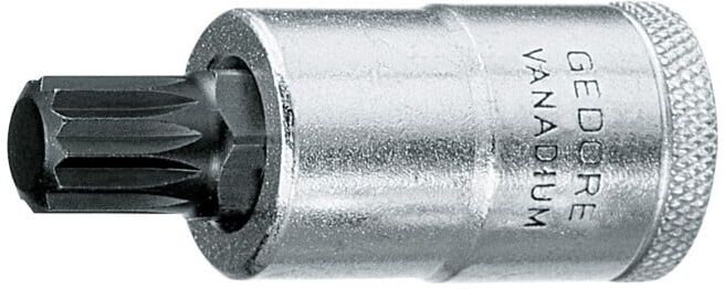 Tournevis Gedore embout femelle 1/2'' XZN multi-dents M18 (2950952)