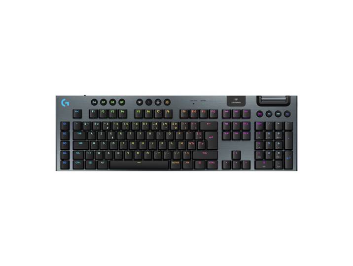 Logitech G G915 X LIGHTSPEED, Avec fil &sans fil, USB + RF Wireless + Bluetooth, Clavier mécanique, AZERTY, LED, Noir 920-012672