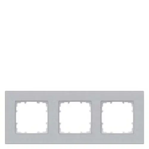 Siemens DELTA miro Rahmen 3-fach Farbe aluminiummetallic Abmessungen 232x 90mm 5TG11131