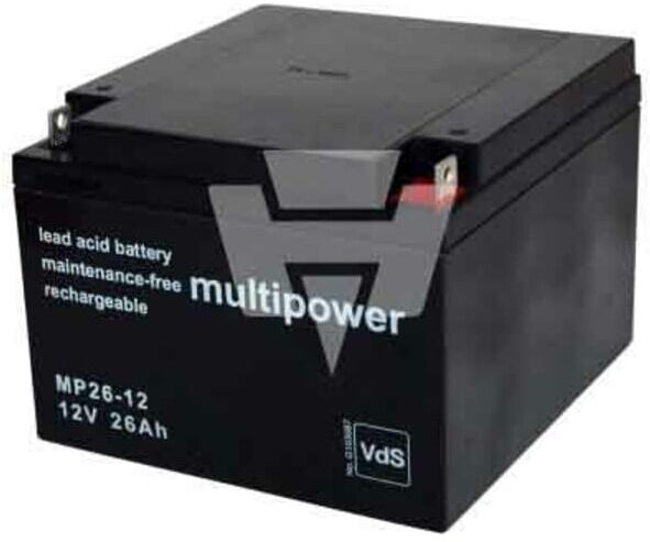 Hückmann Multipower Blei-Akku MP26-12 Pb 12V/26Ah 117381)