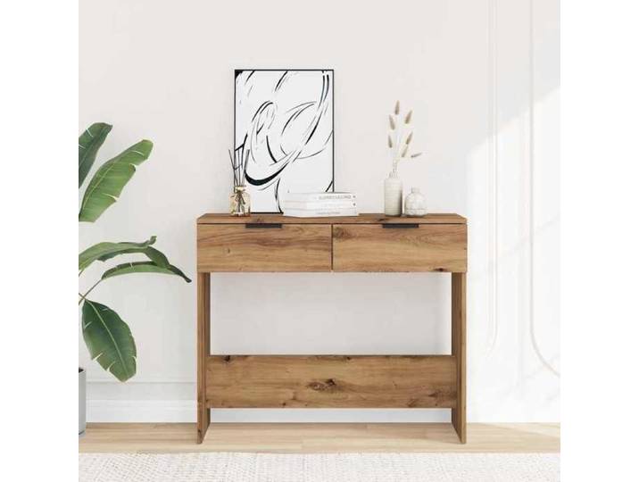 Vendre à perte - Table console - style industriel - chêne artisanal 90x36x75cm bois d'ingénierie 2281303