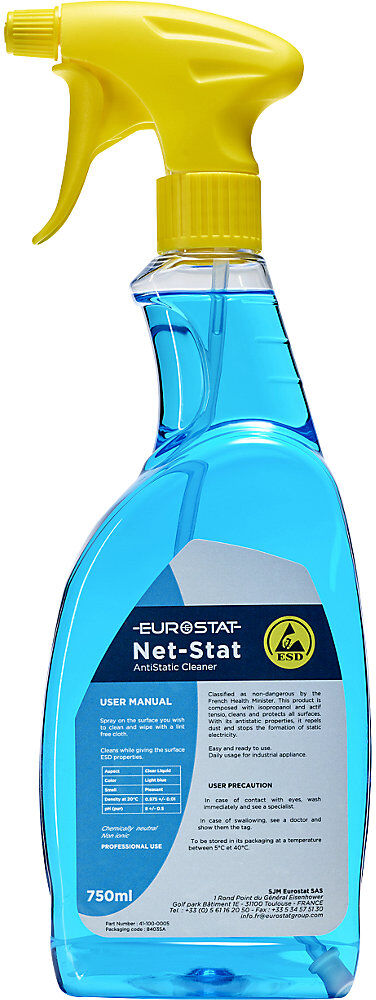 Antistatik-Reiniger, leitfähig, für ESD-Matten und Plattenoberflächen, Sprühflasche, 750 ml NOTRAX