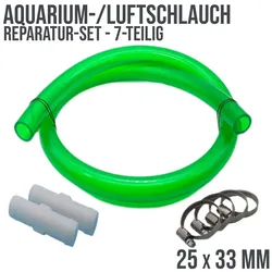 Schlauch Reparatur Set PVC Luft- / Auariumschlauch grün-transparent Verlängerung...