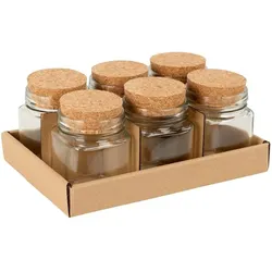 Nize Vorratsglas 160ml, 6er Set, Vorratsbehälter, Transparent