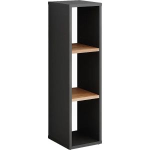 Vicco Bücherregal Orlando, anthrazit / eiche, aus Holz, 3 Fächer, 21,6 x 80,1 x 24cm