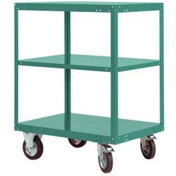 Manuflex TRANSOMOBIL TT4043.0001 Etagenwagen Stahl pulverbeschichtet Grau, Grün