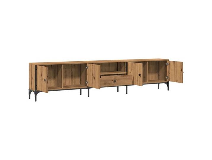 Meuble TV design - Armoire TV - design moderne - à tiroir chêne artisanal 200x25x44 cm bois ingénierie @4840
