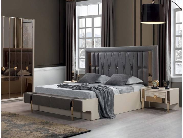 Xlmoebel Bett Luxus Doppelbett in modernem Design mit hochwertiger Verarbeitung (Bett, Bett), Hergestellt in Europa