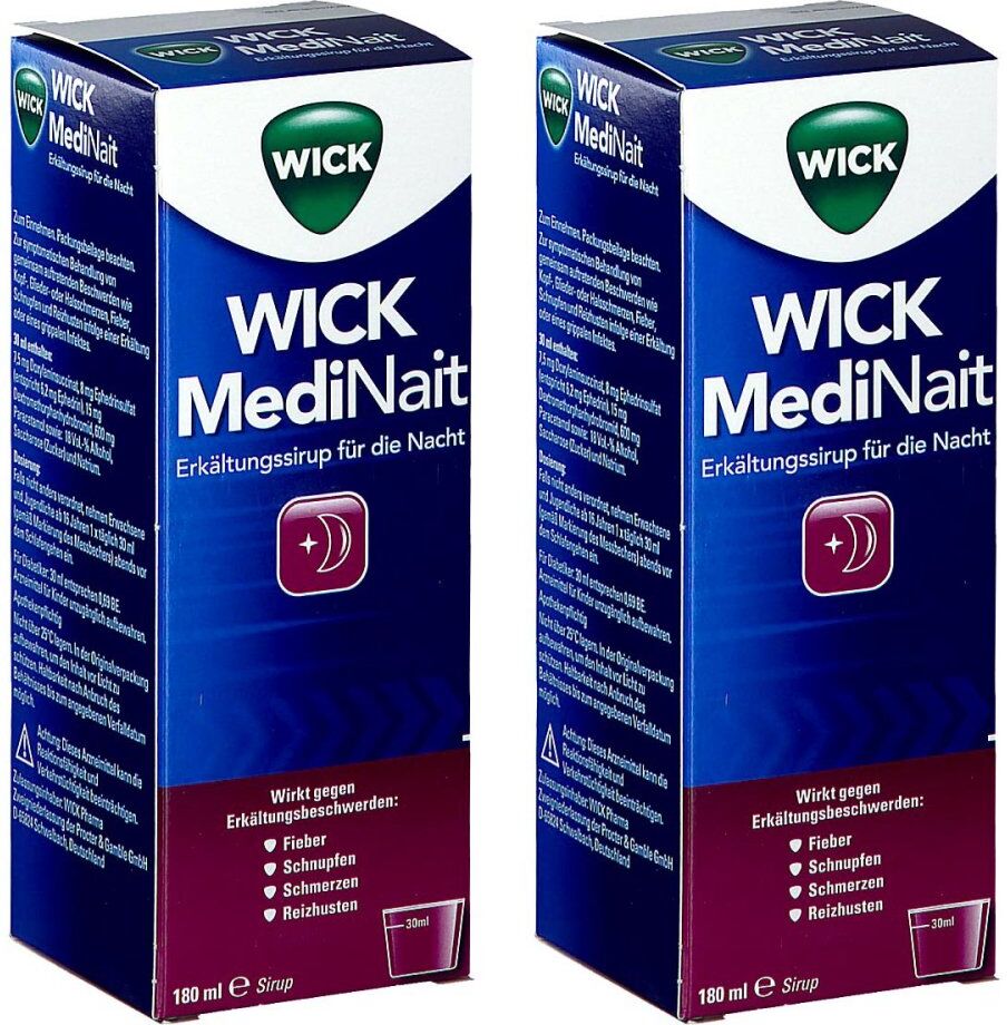 WICK MediNait Erkältungssirup für die Nacht 2x180ml