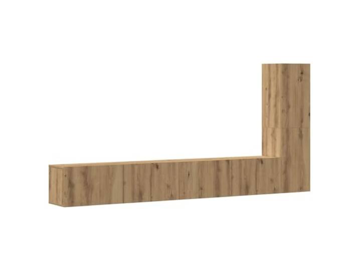 Kaorsrow 3-TLG TV-Schrank-Set Wandmontage Artisan-Eiche Holzwerkstoff Schwebende Hängeschränke bieten viel Stauraum für Ihr Wohnzimmer oder Schlafzimmer und sparen wertvolle Bodenfläche.