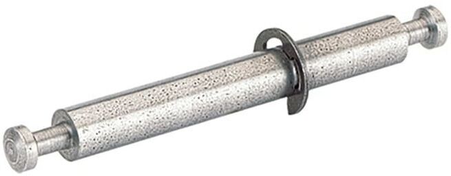 Hettich MB Cheville double Ø de perçage 8mm, dimension serrage 39/59mm, MW 19mm, DU880, 79554 Acier, zingué (79554)