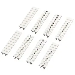 Schneider Electric NSYTRAB5100 Linergy-TR, Clip in Beschriftung, horizontal schwarz bedruckt,Höhe=5mm,10 Stück mit den Zahlen 91 bis 100,in Farbe Weiß  - 10 Stück