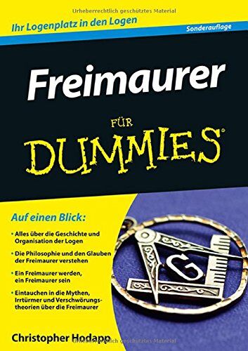 Christopher Hodapp - Freimaurer für Dummies (Fur Dummies) - Preis vom 11.10.2026 03:10:56 h