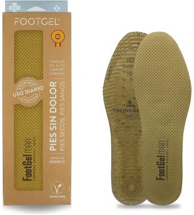 Foot Gel Orange Essence Einlegesohle für Herren 43-46