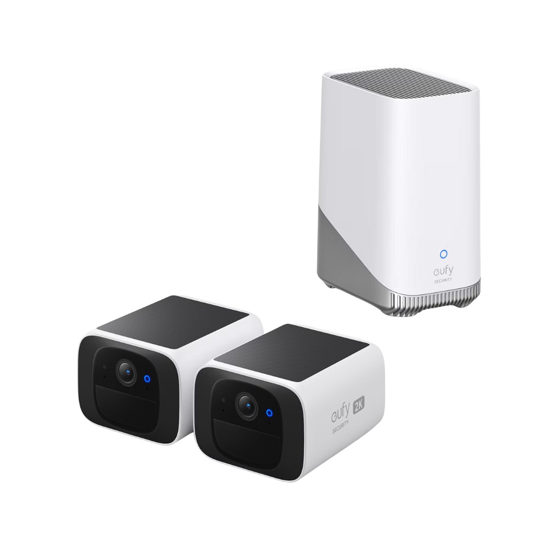 Eufy Security eufyCam S220 Überwachungskamera 2K Solar Outdoor • 2+1 • lokaler Speicher • Homebase 3 5B41-01M+5B41-01N