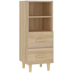 vidaXL Sideboard Sonoma-Eiche 34,5x34x90 cm Holzwerkstoff