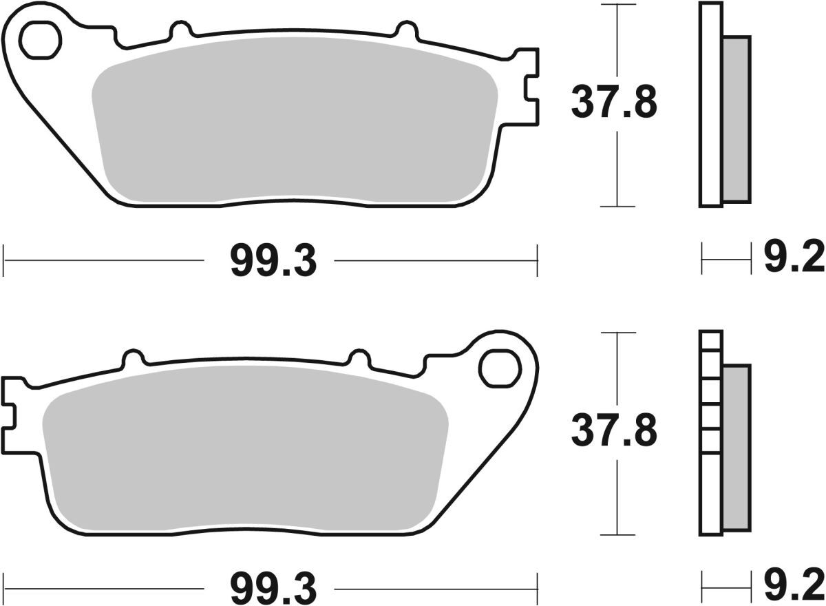 Bremsbelagsatz BREMBO 07HO13SP