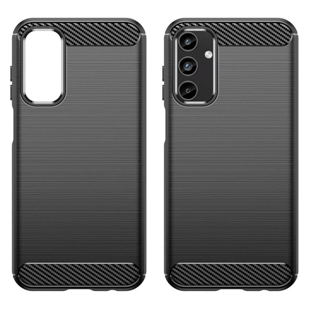 Cover-Discount Galaxy A15 - Metall Carbon Look Hülle schwarz (Samsung Galaxy A15) (660161800A)