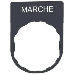 Schneider Electric ZBYP2103 Schildträger 30x40mm, mit Beschriftung MARCHE, für Harmony 22mm  - 10 Stück