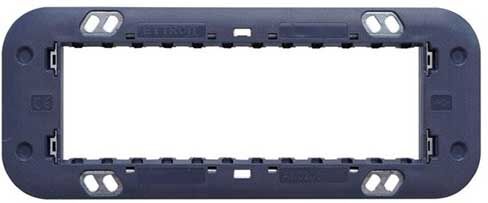 Ettroit Supporto 6 Posti Compatibile Bticino Axolute Per Cassetta 6 Moduli  An0206