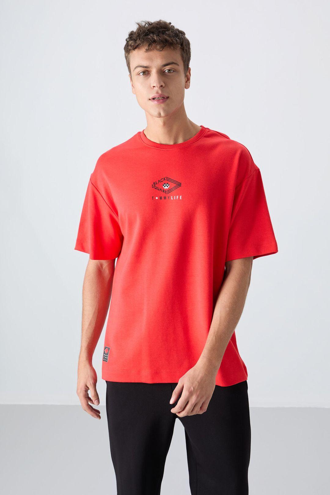 Oversized Katoenmix Logo T-Shirt