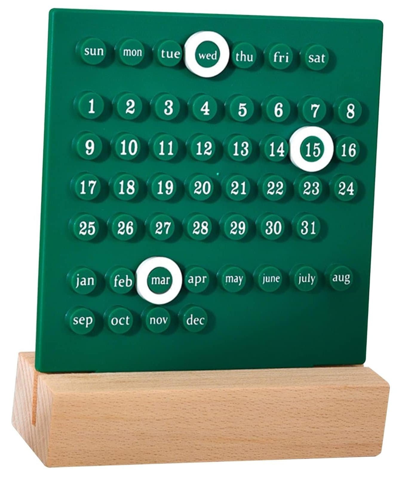 Handmatige Desktop Perpetuele Kalender voor volwassenen