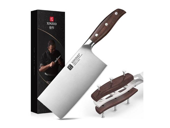 LuxusKollektion Hackmesser Hackmesser 17.5cm Sandelholzgriff Edelstahl