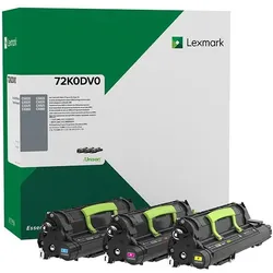 Lexmark Original Entwicklereinheit 3er-Set cyan, magenta, gelb (72K0DV0) für CS82x, CX8xx