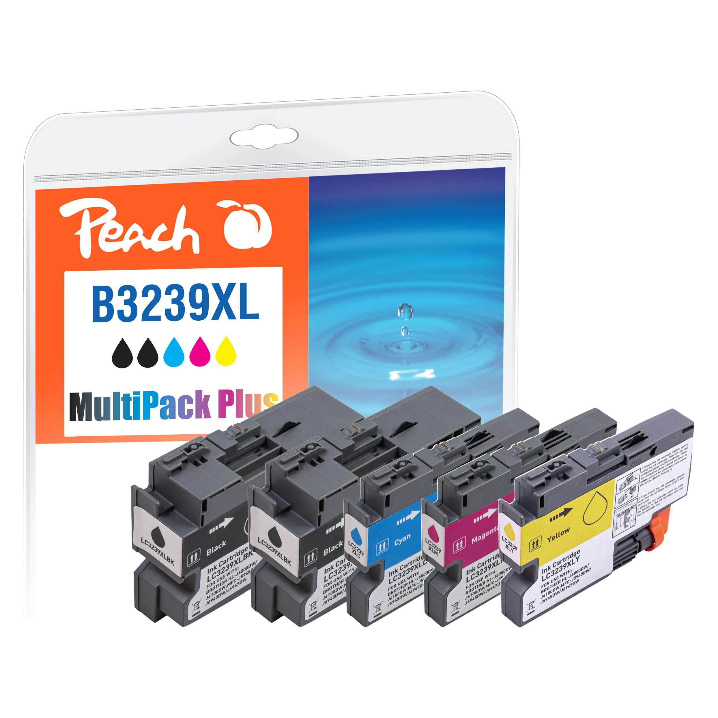 Peach LC-3239XL, PEA, Multi-Pack-Plus, FW (BK, C, M, Y) (PI500-302)