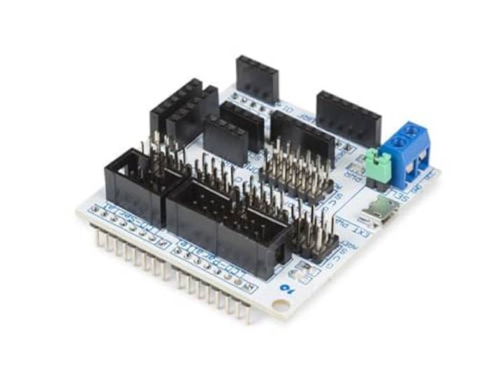 Whadda Sensor shield voor Arduino Uno en Mega, plug-and-play, Bluetooth, SD-kaart, USB