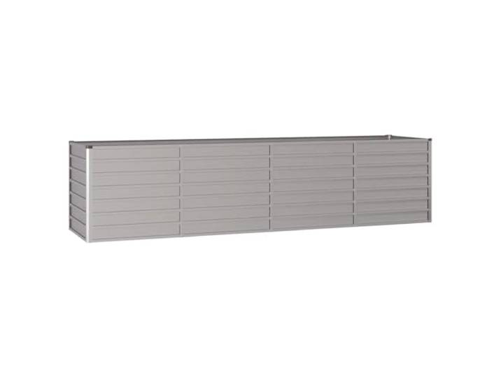 KTHLBRH Hochbett, Rost, 320 x 80 x 77 cm, Cortenstahl Offener Boden für Entwässerung, sichere gefaltete Kanten, robuste Struktur, rechteckiger Topf