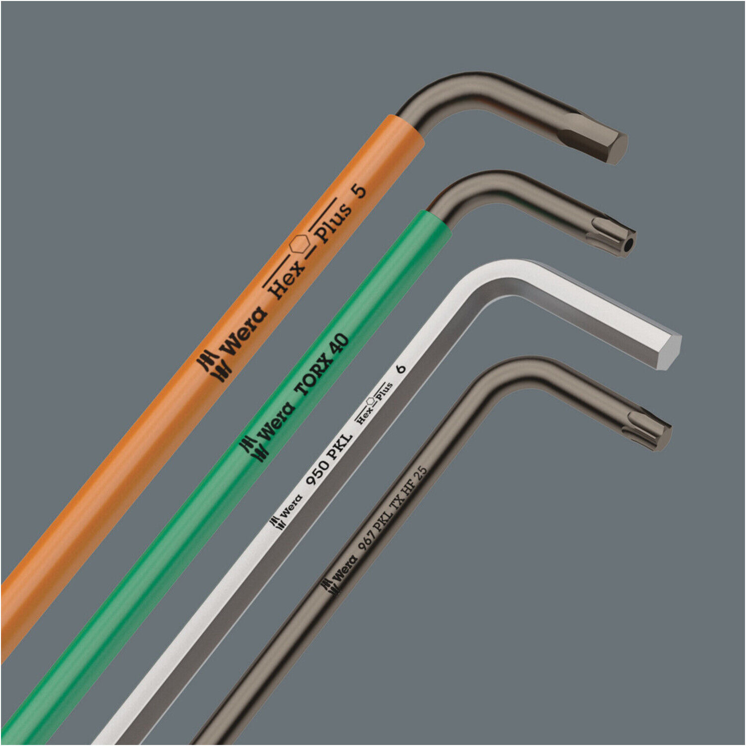 Wera 967 L/9 TX HF Winkelschlüsselsatz mit Haltefunktion, BlackLaser (05024244001)