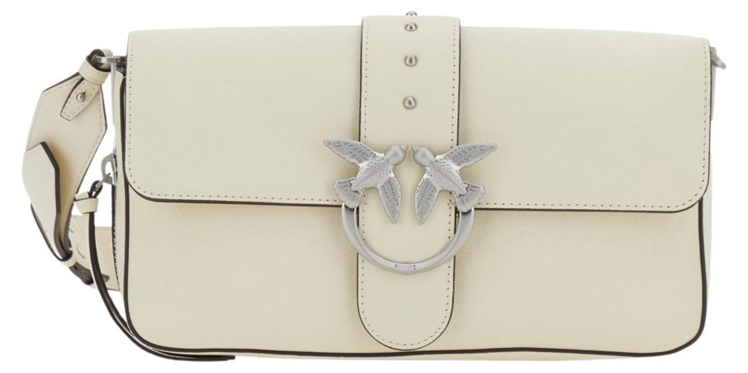 Pinko Love One Slouchy Zip Classic V Handtasche Weiß