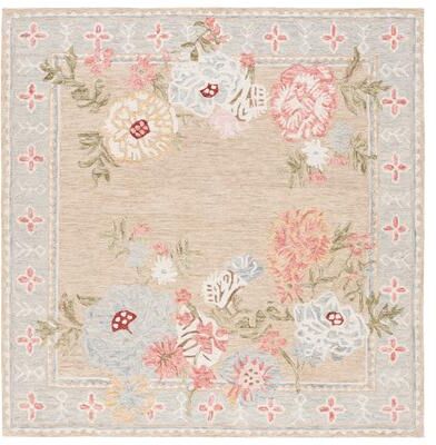 SAFAVIEH Handmade Jardin Pamina Floral Wool Rug