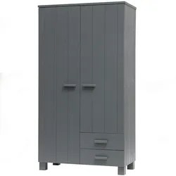 Garderobenschrank Dennis Dunkelgrau