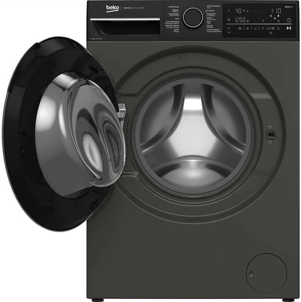 Beko Waschmaschine "Waschmaschine WM520", Energieeffizienz: A, schwarz (grau), B:88,5cm H:65cm T:60cm, Waschmaschinen, Waschmaschine grau Einheitsgröße