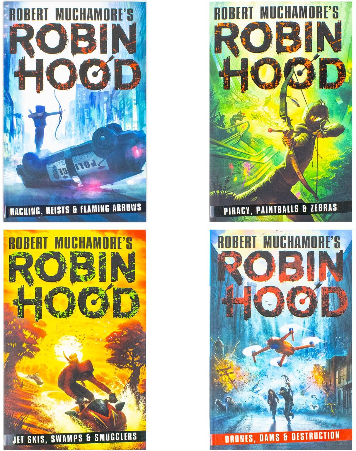 Hot Key Books Robin Hood 4 Books Collection Set by Robert Muchamore – Action Adventure Series for Young Readers