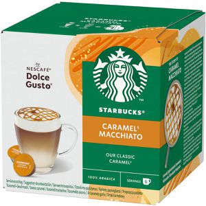 Starbucks Kaffeekapseln by Nescafe Dolce Gusto, Caramel Macchiato, 12 Kapseln, für Dolce Gusto