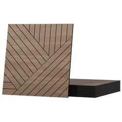 Vicco, Wandpaneele, Wandpaneel, Eiche, 8 Stück (52 x 52 cm)
