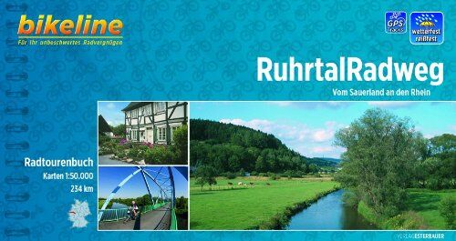 Esterbauer - Bikeline Radtourenbuch, Ruhrtal-Radweg. Vom Sauerland an den Rhein, wetterfest/reißfest - Preis vom 10.10.2026 11:48:34 h