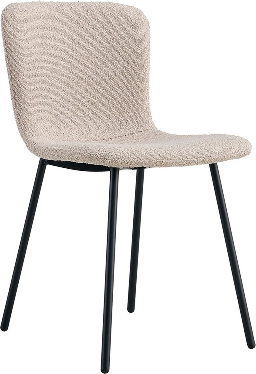 Bouclé Eetkamerstoel Dagmar Beige