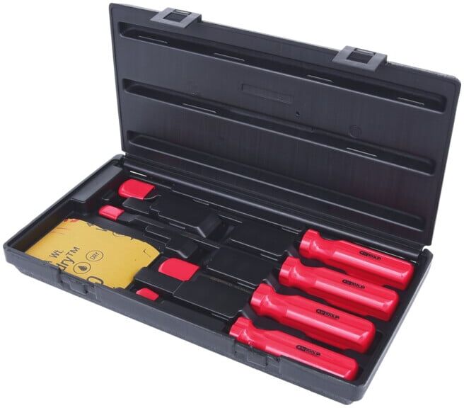 Jeu de grattoirs emmanchés, 4pcs. ; KS Tools (907.2230)