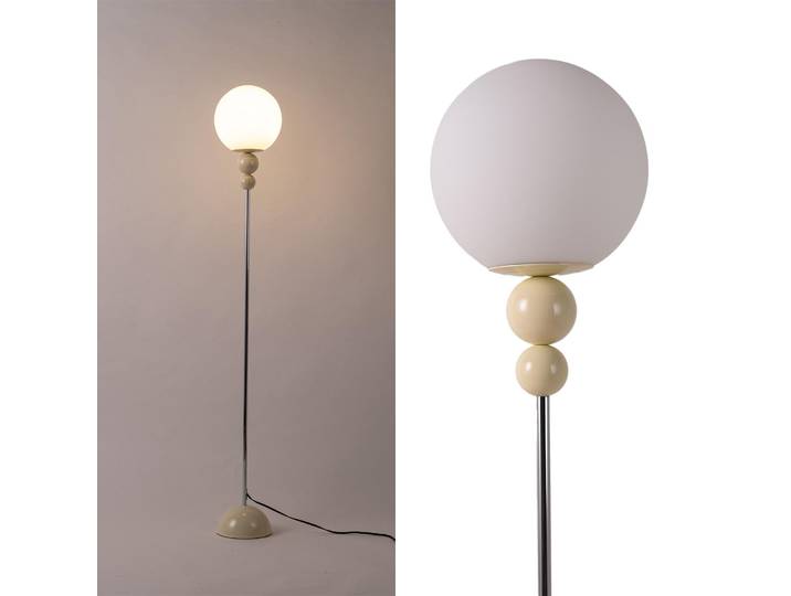 \ LOKE\ E27 Lampadaire avec boule multiple et boule blanche opaque