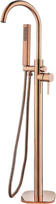 Design Badewannenarmatur stehend Rosé Gold
